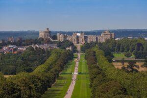 El castillo de Windsor uno de los lugares donde se rodó la serie. 